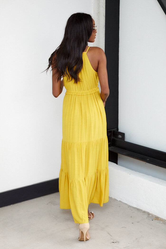 SALE - Kenley Tiered Sleeveless Maxi - fab'rik