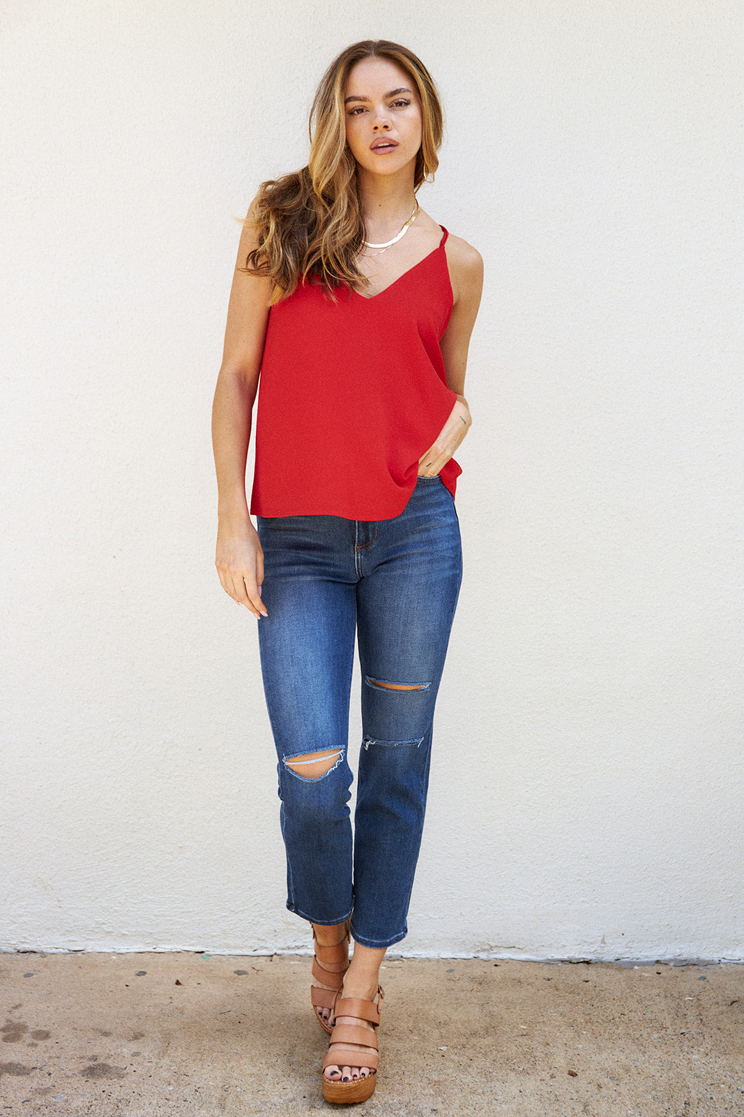 Elli Strappy Sleeveless Top - fab'rik