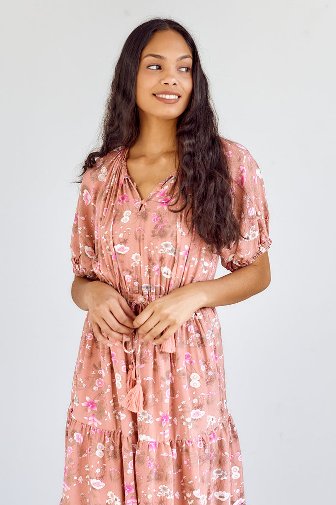 Azelea Printed Midi Dress - fab'rik