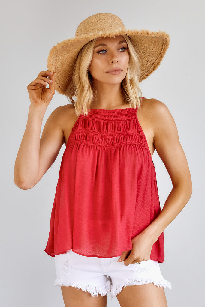 Lora Shirred Swing Blouse - fab'rik
