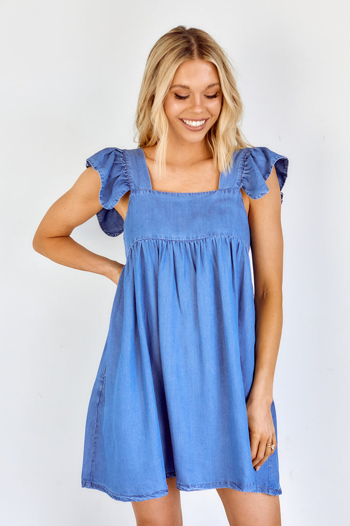 Chicago Denim Babydoll Dress - fab'rik