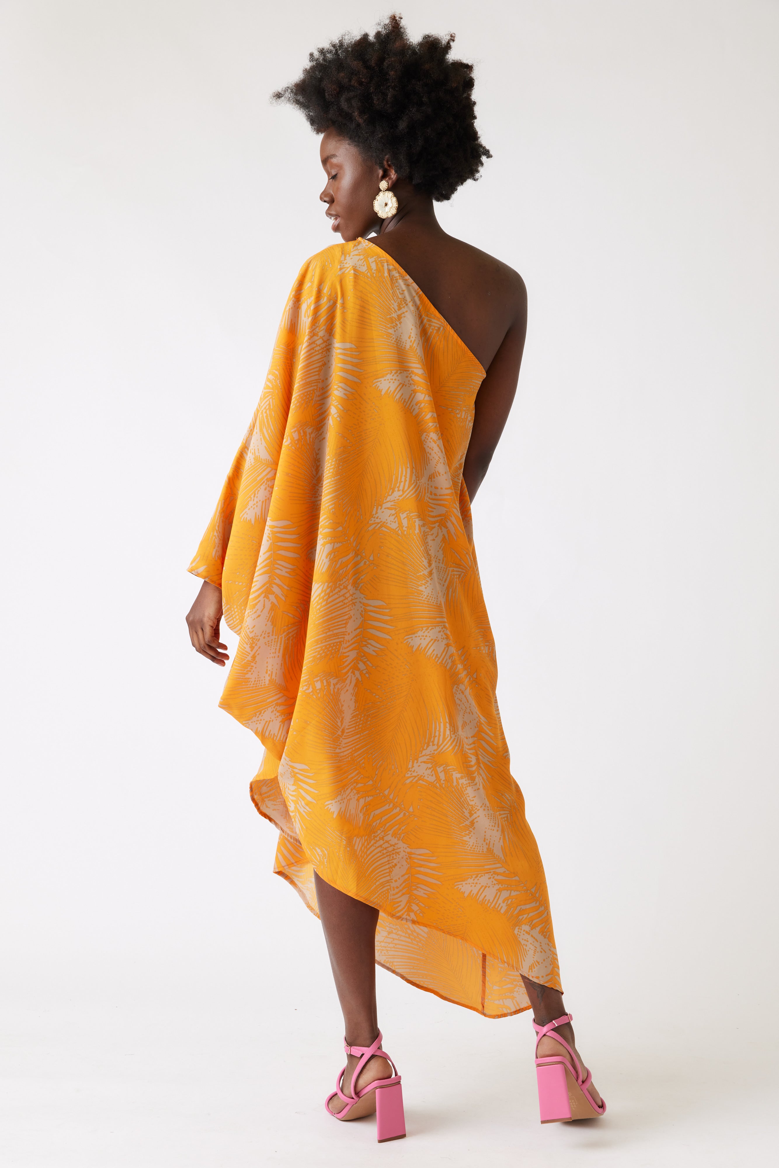 Rosie Asymmetrical Kaftan Maxi Dress - fab'rik