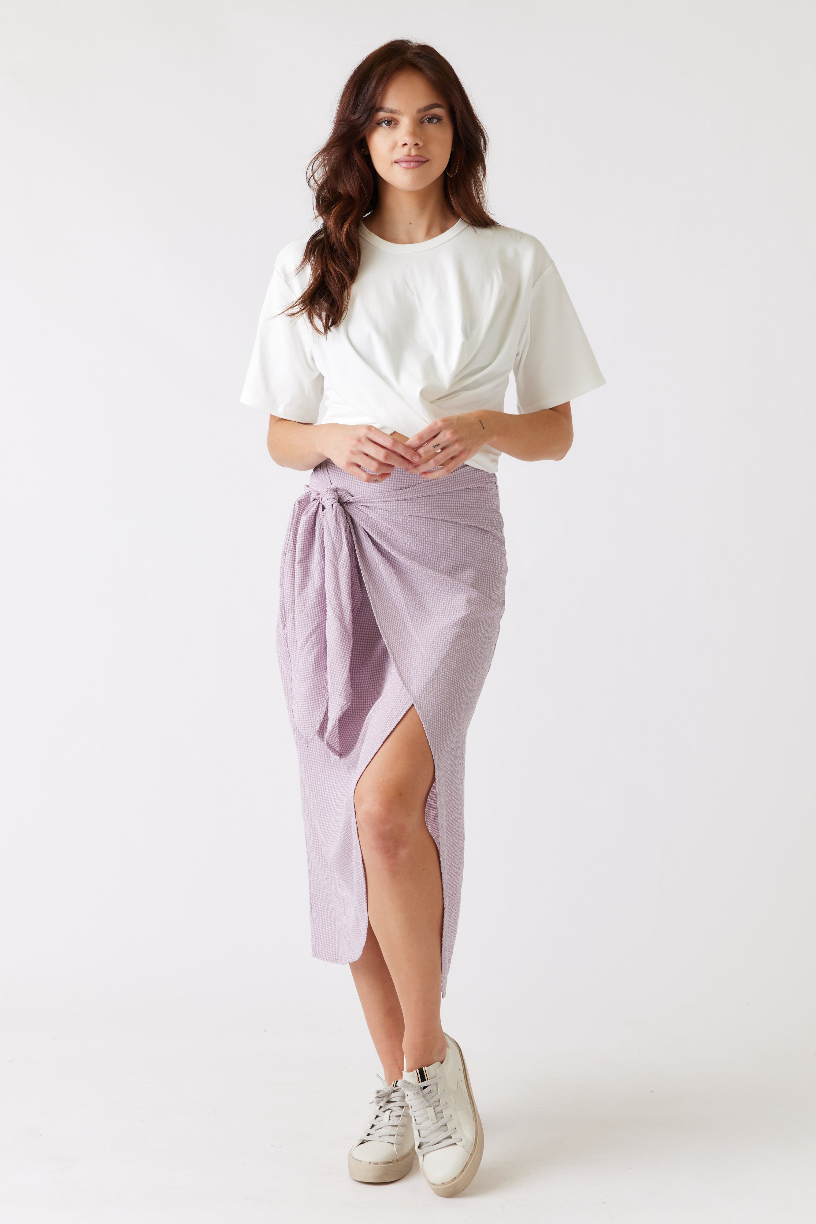 Ella Wrapped Midi Skirt - fab'rik