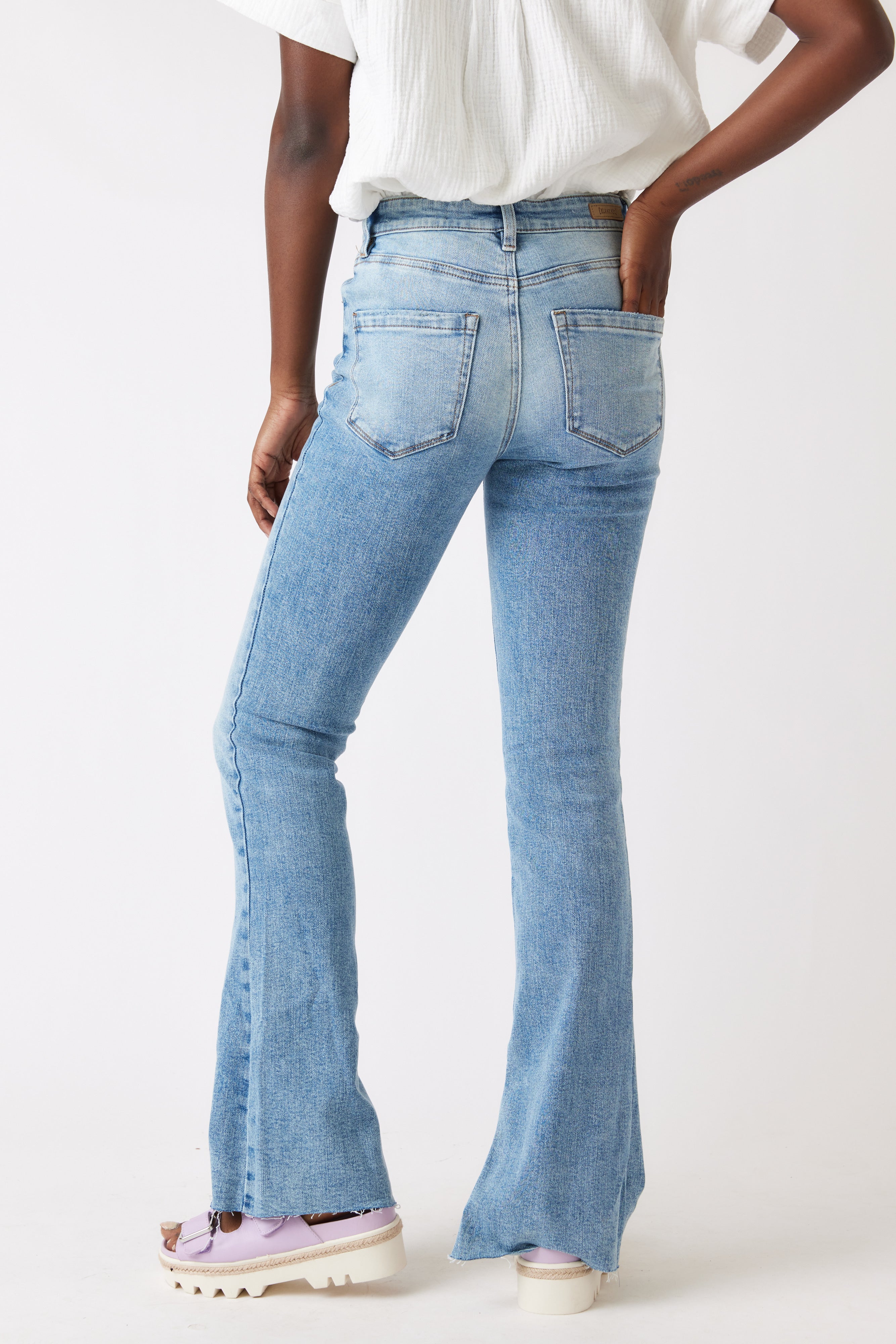 Dance Floor Split Hem Jean - fab'rik