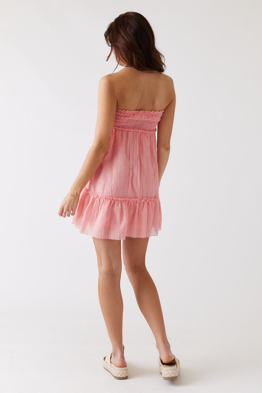 Rose Strapless Bow Front Dress - fab'rik