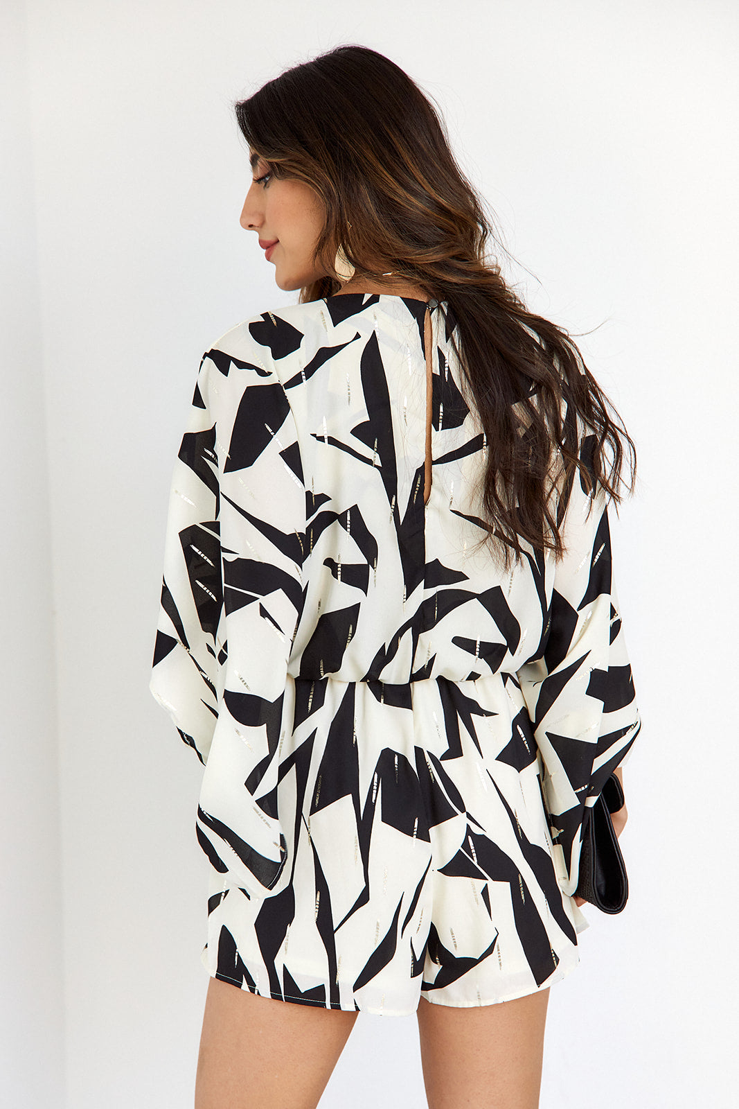 Maura Abstract Print Romper - fab'rik