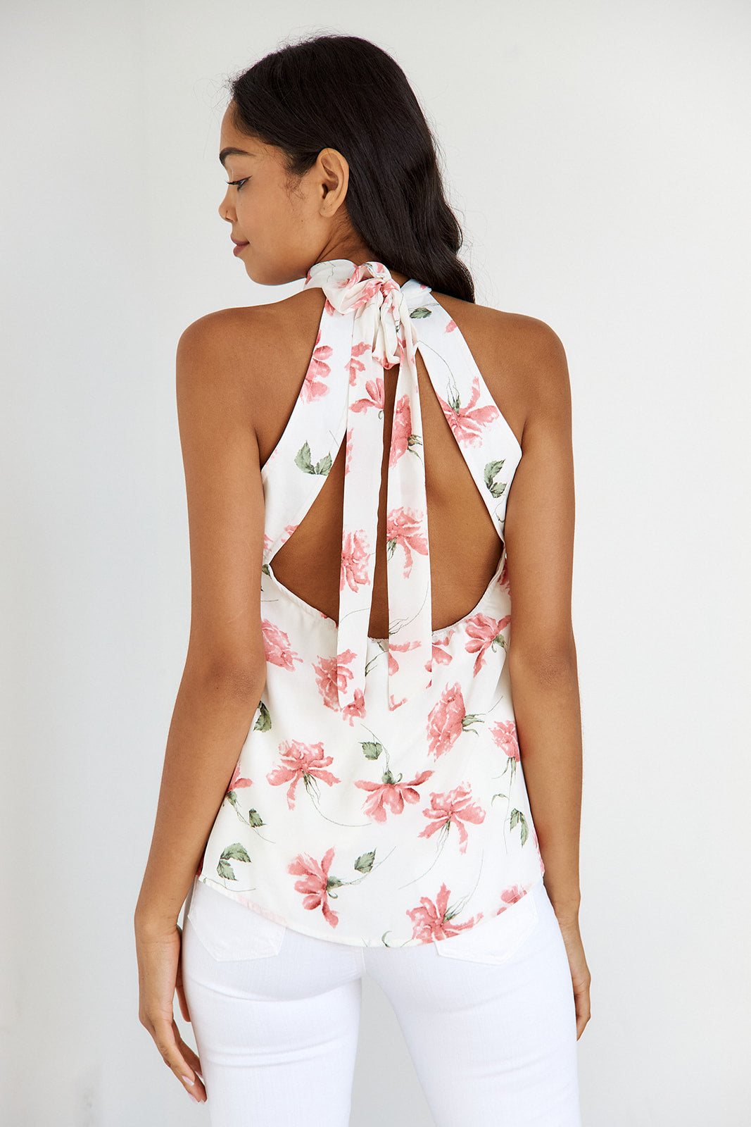Metta Tie Neck Sleeveless Blouse - fab'rik