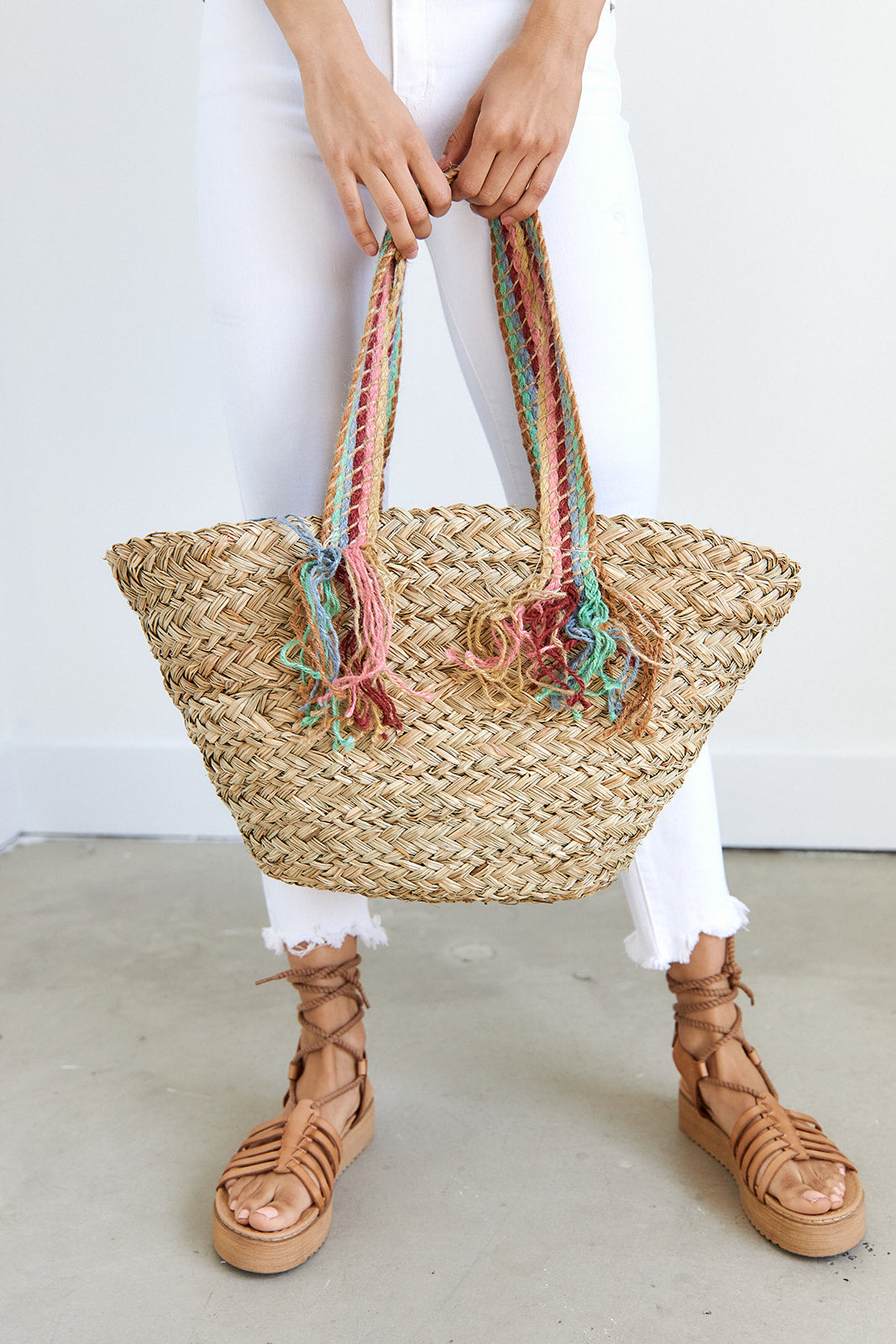 Kit Seagrass Tote with Multi Strap - fab'rik