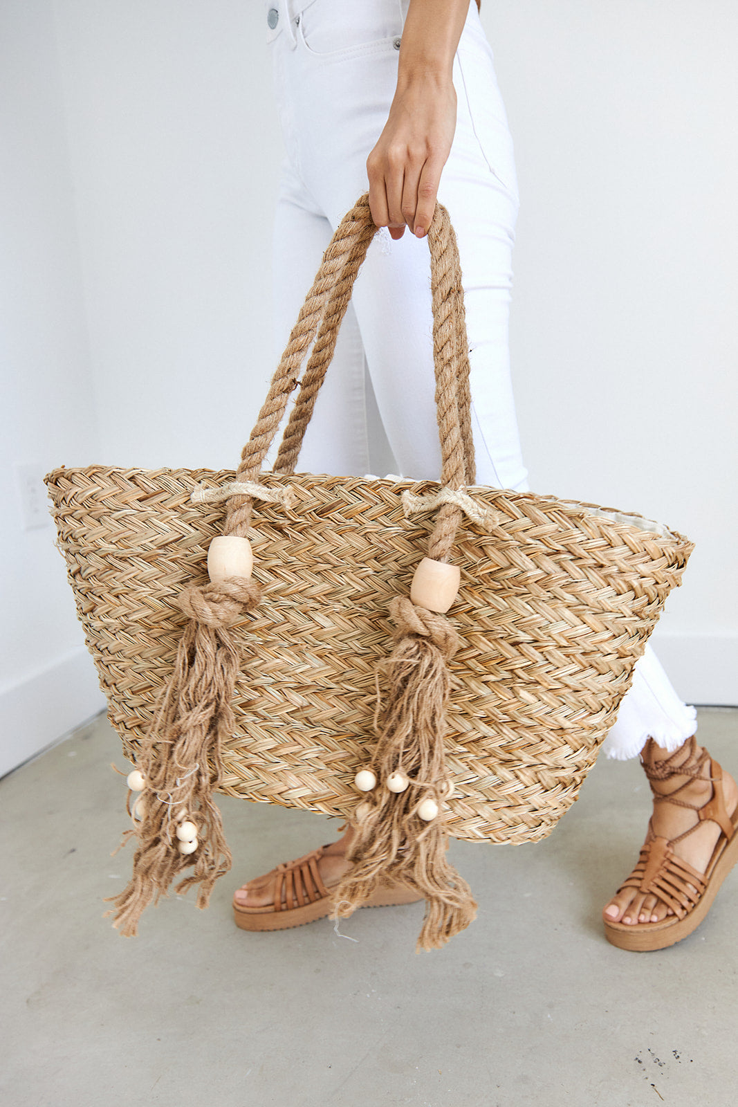 Alden Fringe Knot Tote - fab'rik