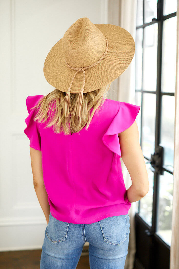 SALE - Willow Short Sleeve Solid Blouse - fab'rik