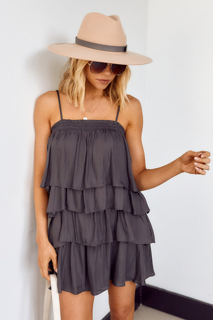 SALE - Crosbie Tiered Mini Dress - fab'rik