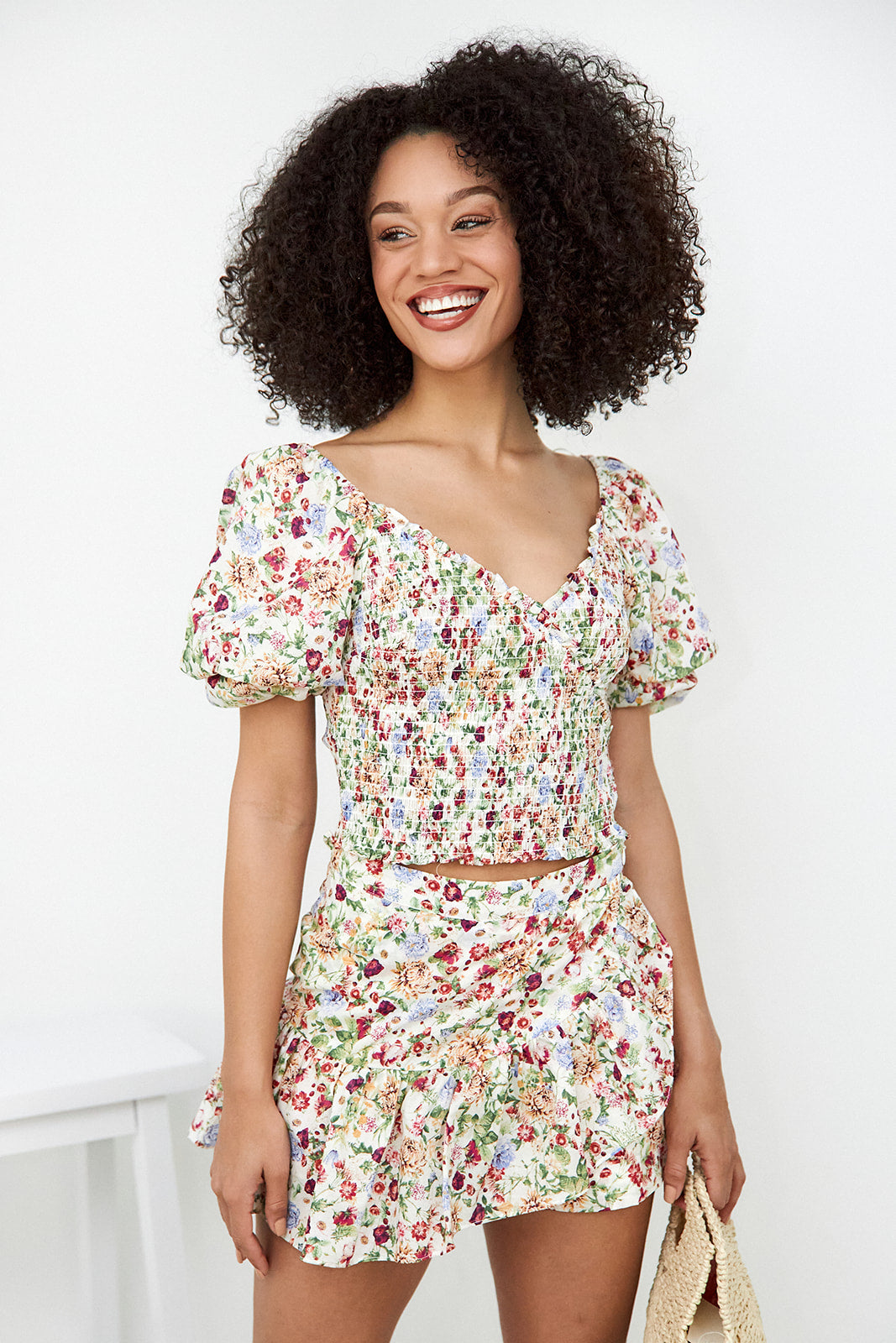 Lennon Floral Smocked Top - fab'rik