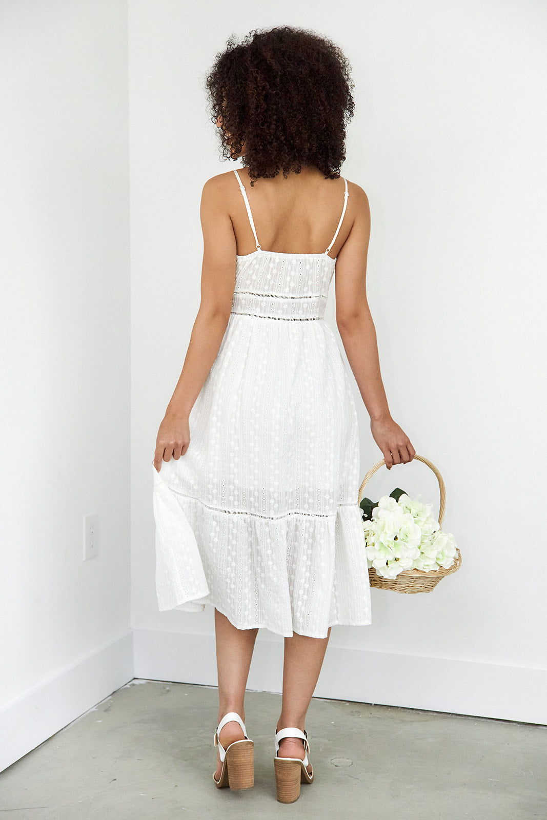Cambria Button Down Midi Dress - fab'rik