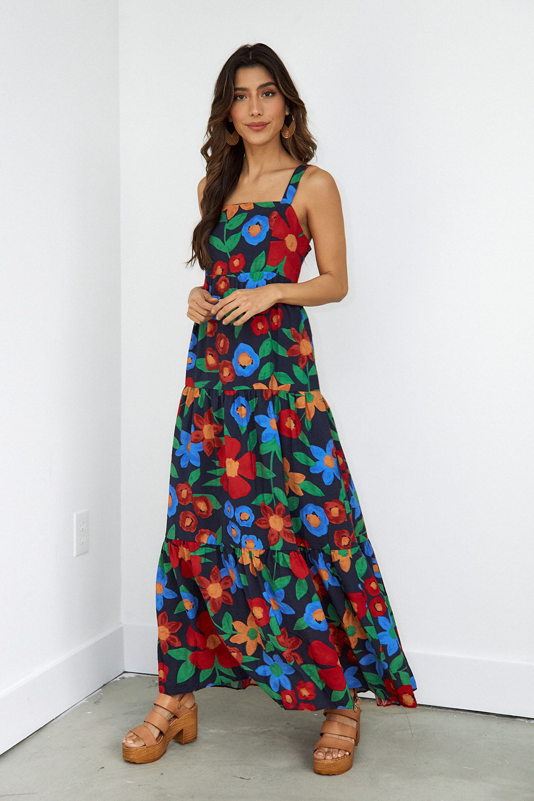 Orla Floral Tiered Maxi Dress - fab'rik