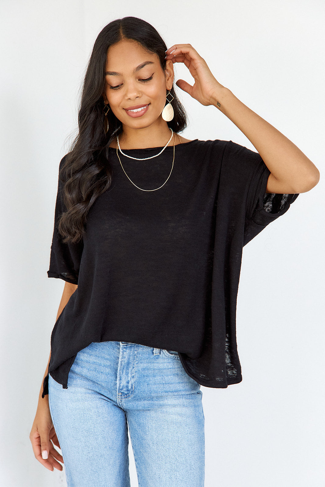Emma Oversized Slub Tee - fab'rik