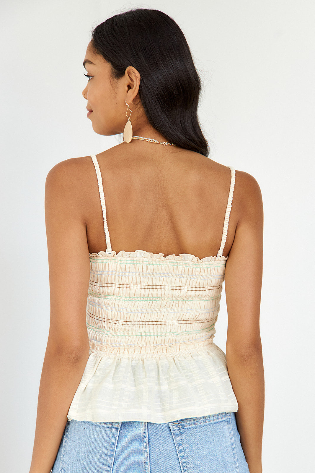 Minni Smocked Cropped Top - fab'rik
