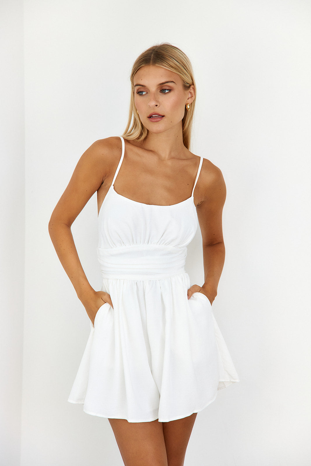 Raiden Tie Back Romper - fab'rik
