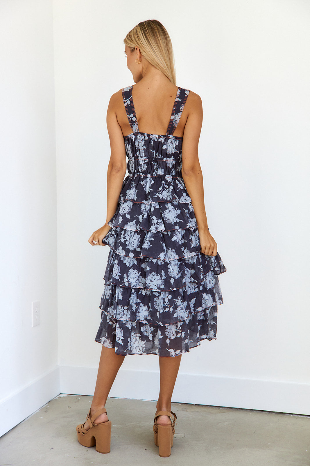Silas Floral Midi Dress - fab'rik