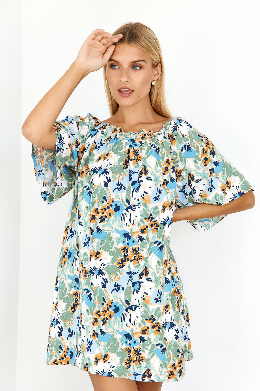 Aria Bell Sleeve Mini Dress - fab'rik