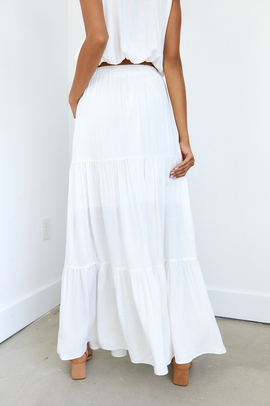 Cornelia Tiered Maxi Skirt - fab'rik