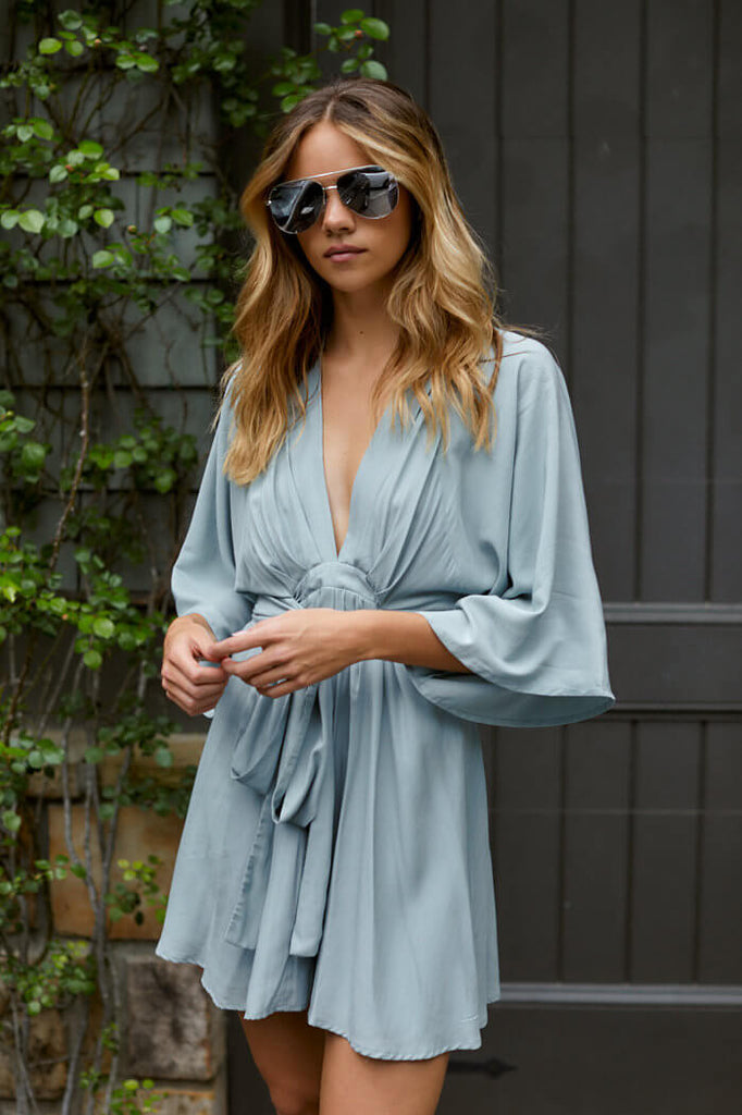 Charlie Kimono Sleeve Mini Dress - fab'rik