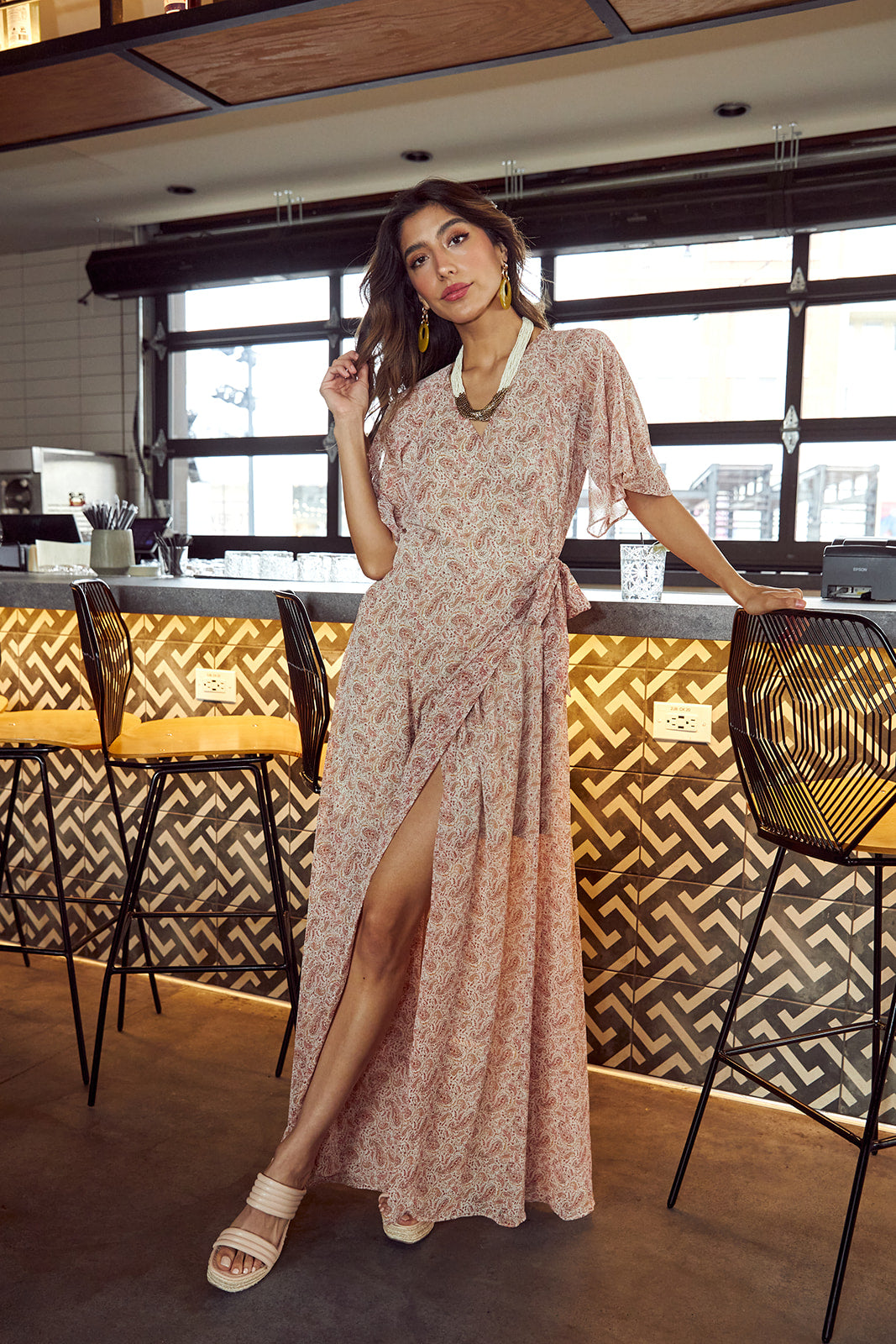 Colwyn Wrap Maxi Dress - fab'rik