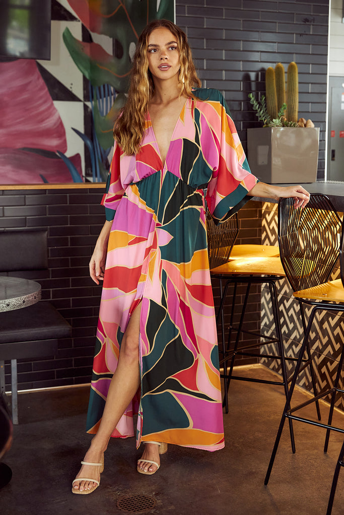 PRE-ORDER Saint George Kimono Maxi Dress - fab'rik
