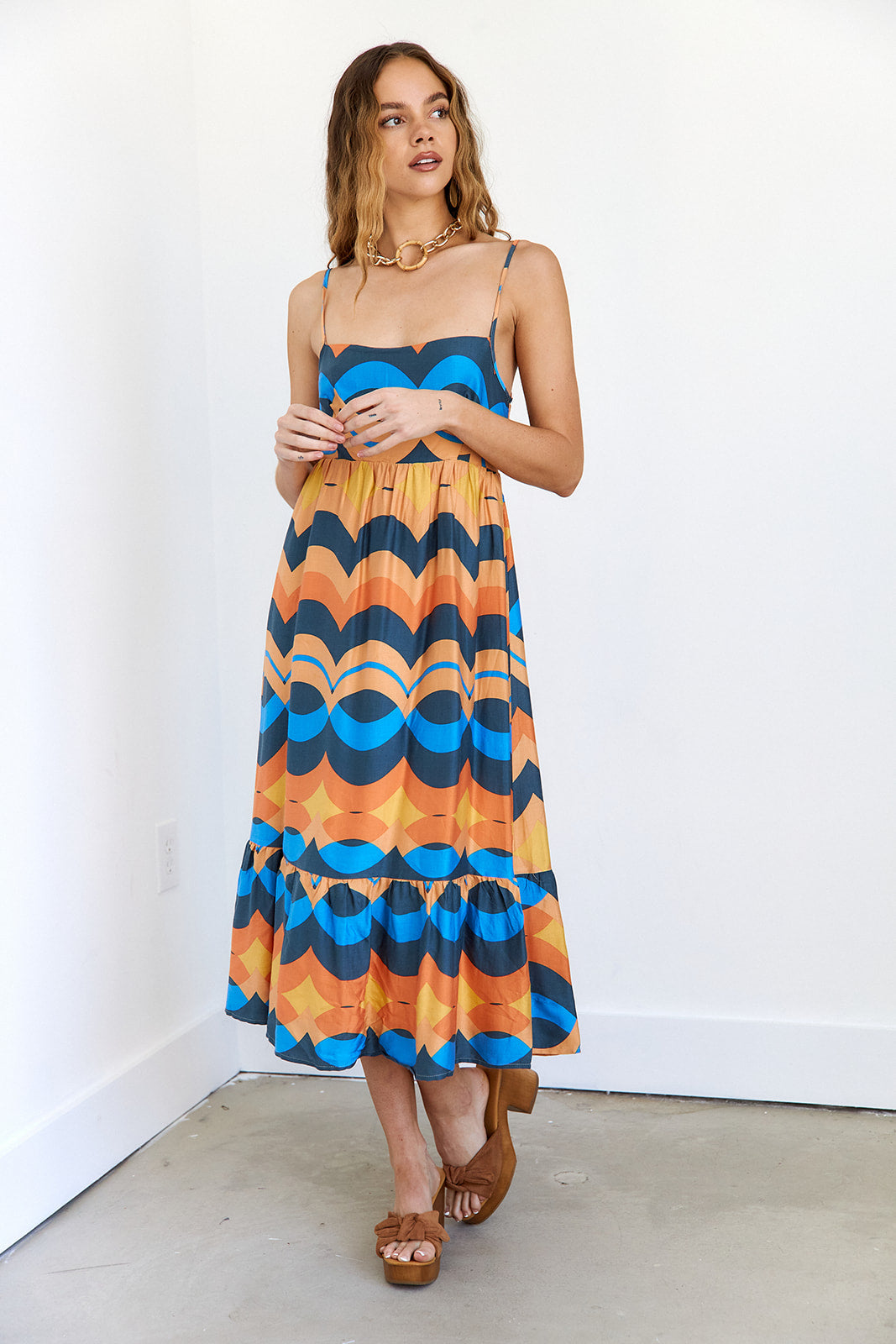Cali Printed Maxi Dress - fab'rik