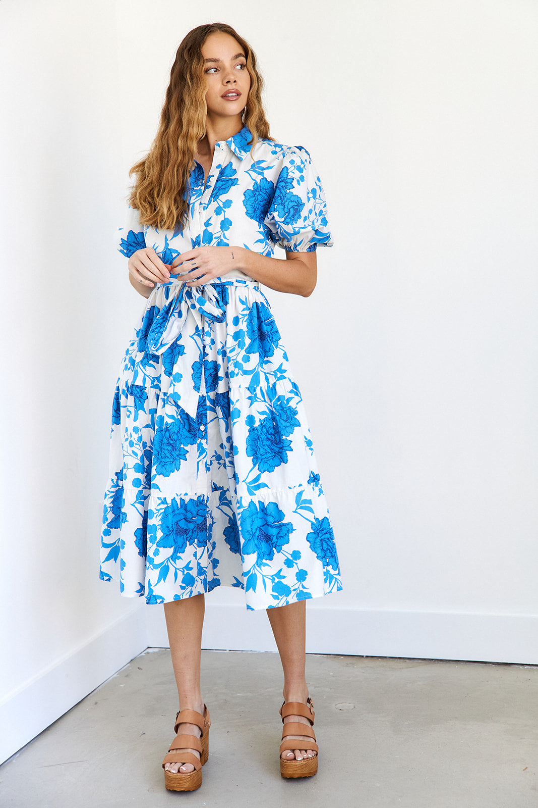 Lima Printed Midi Dress - fab'rik