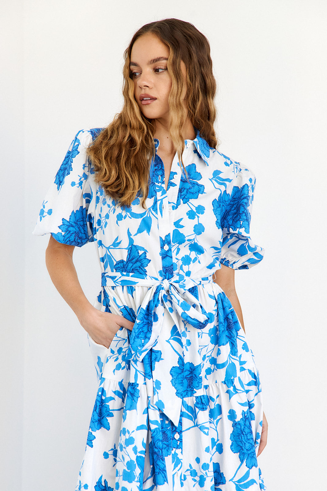 Lima Printed Midi Dress - fab'rik