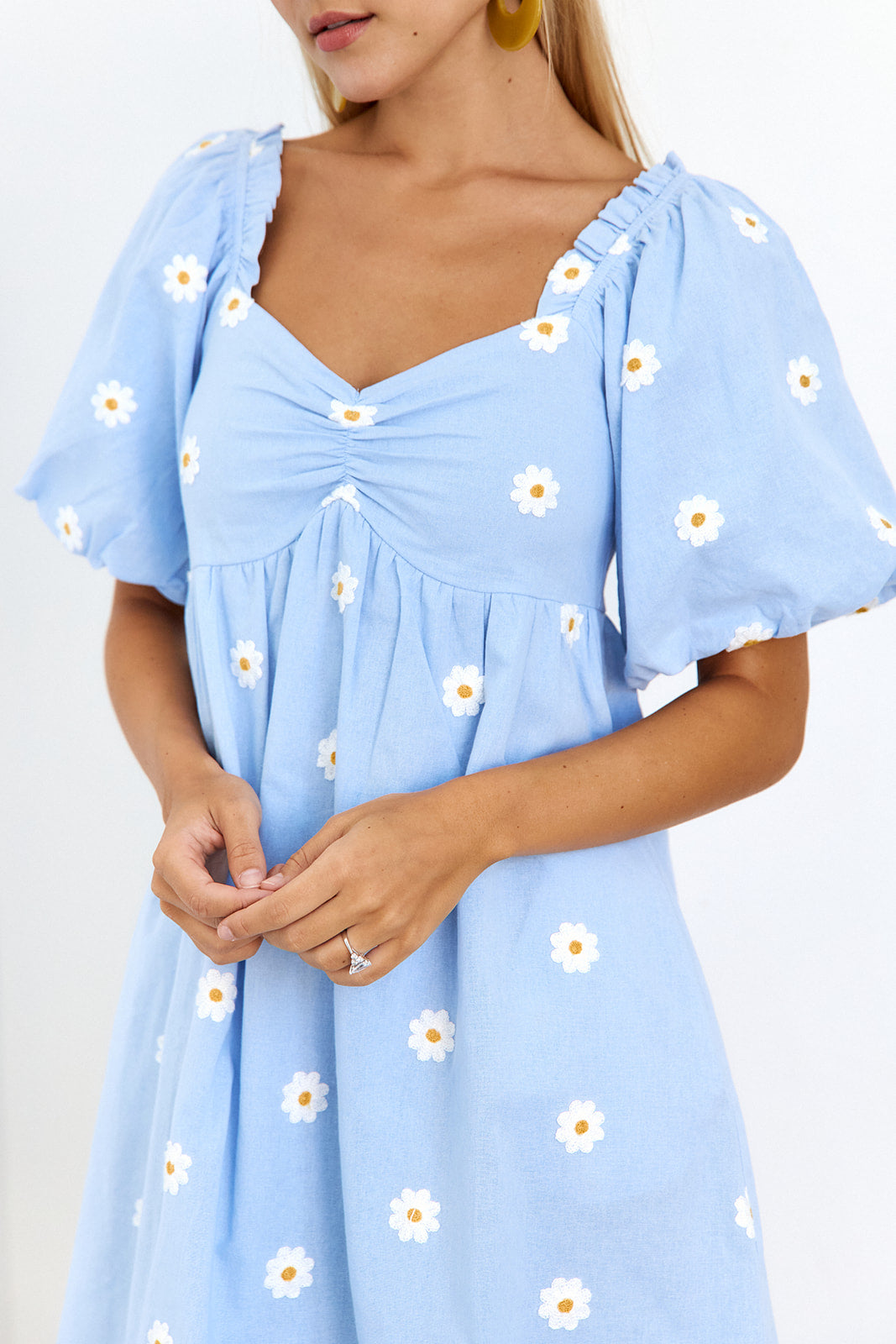 Colleen Daisy Print Mini Dress - fab'rik