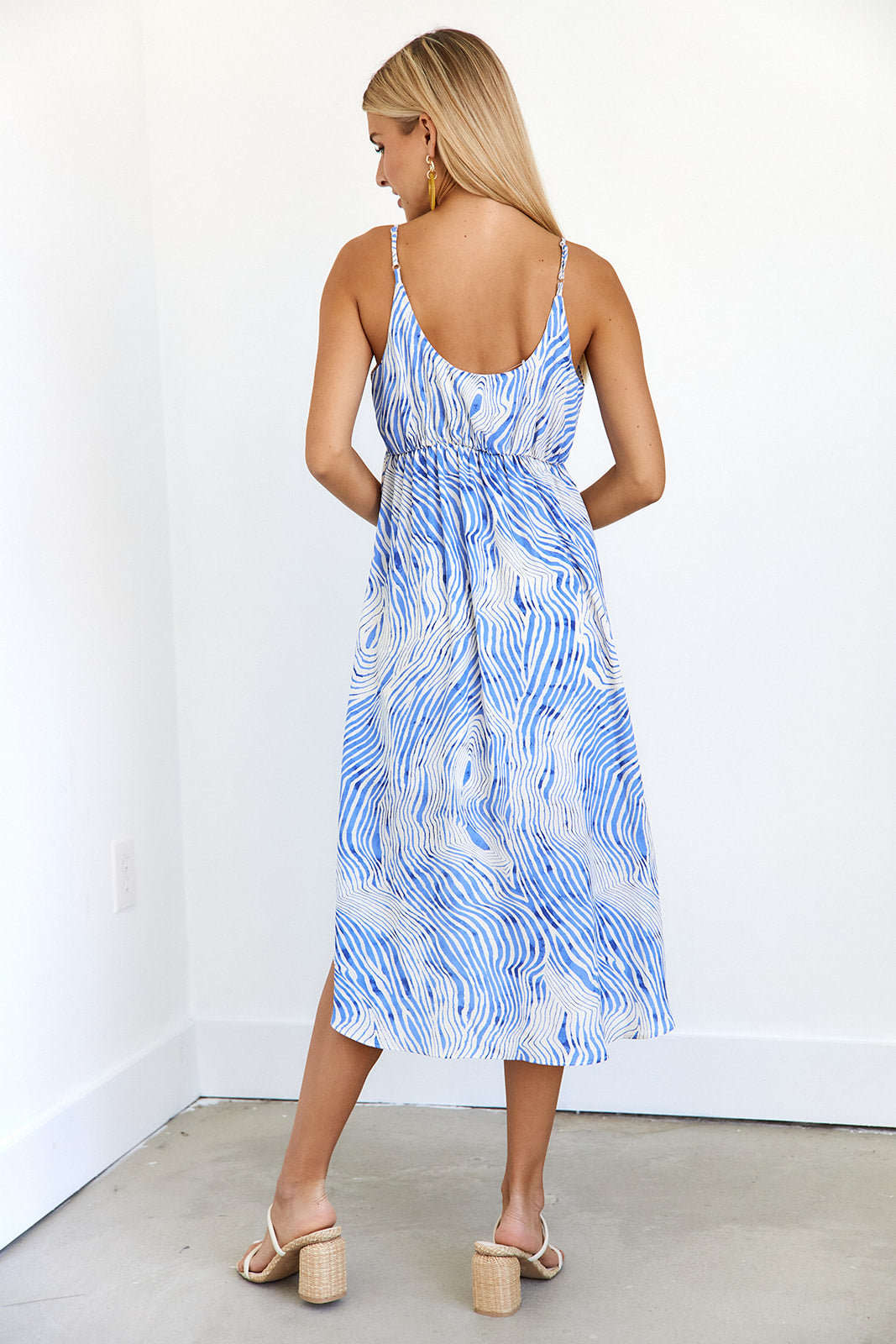 Rocca Printed Midi Dress - fab'rik