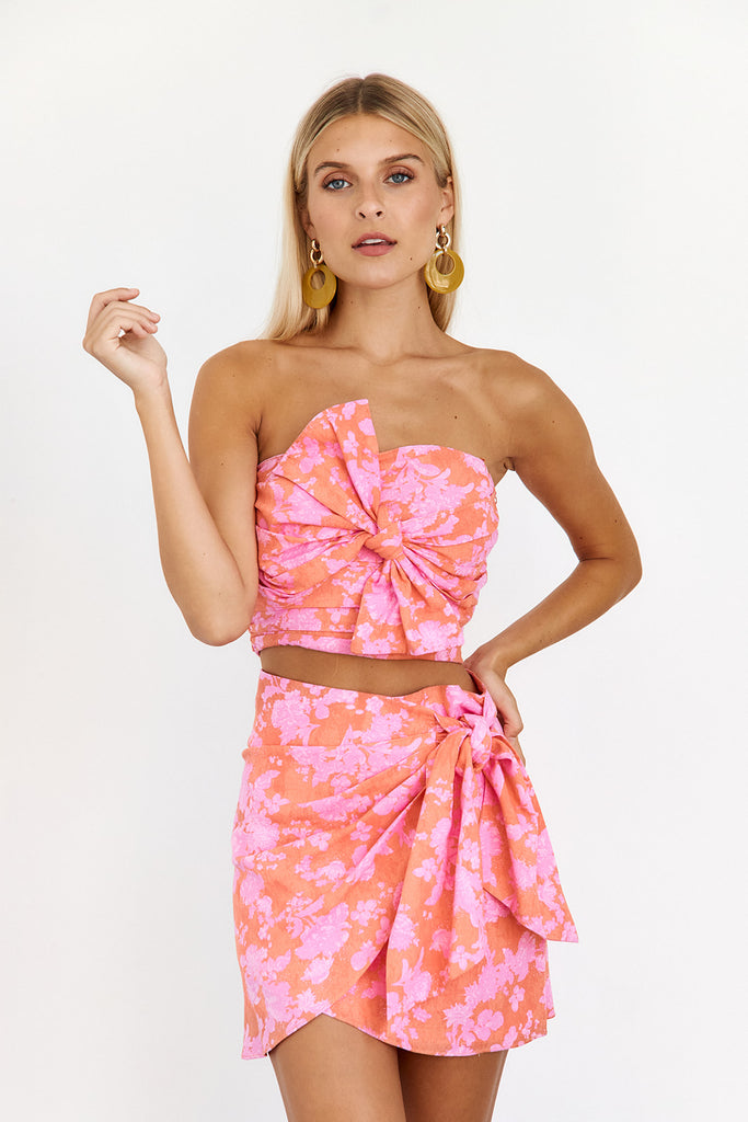 Rita Floral Cropped Top - fab'rik