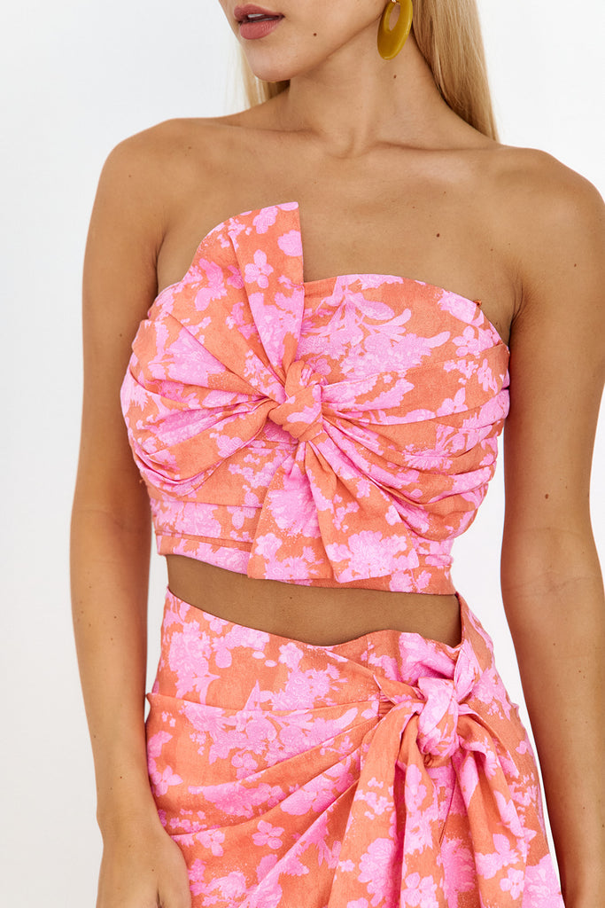 Rita Floral Cropped Top - fab'rik