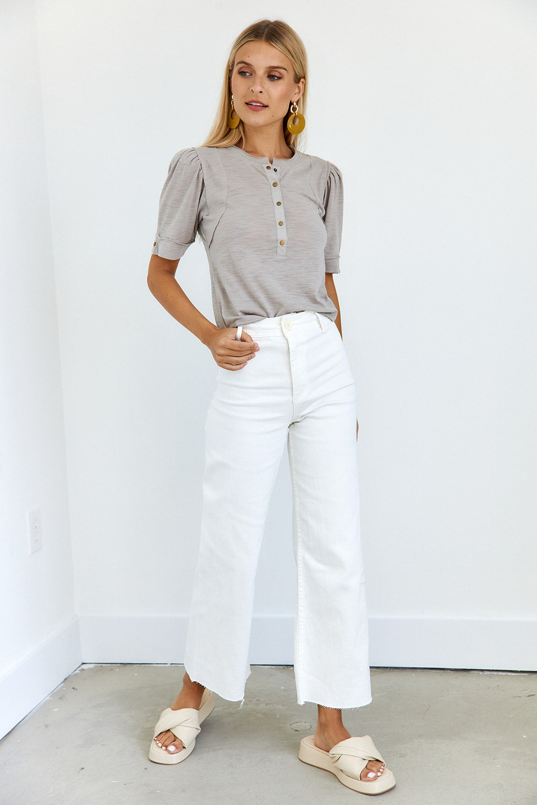 Bryce Front Button Tee - fab'rik