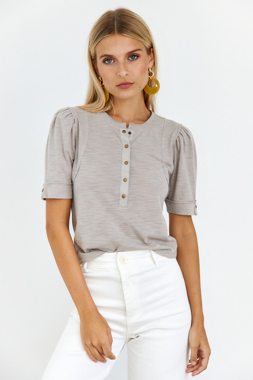 Bryce Front Button Tee - fab'rik