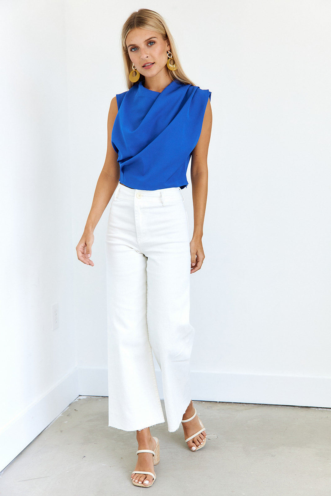 Nala Cowl Neck Blouse - fab'rik