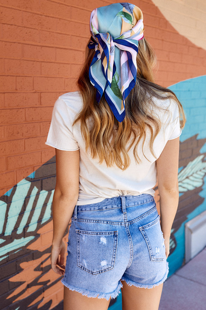 SALE - Kaia Distressed Denim Shorts - fab'rik