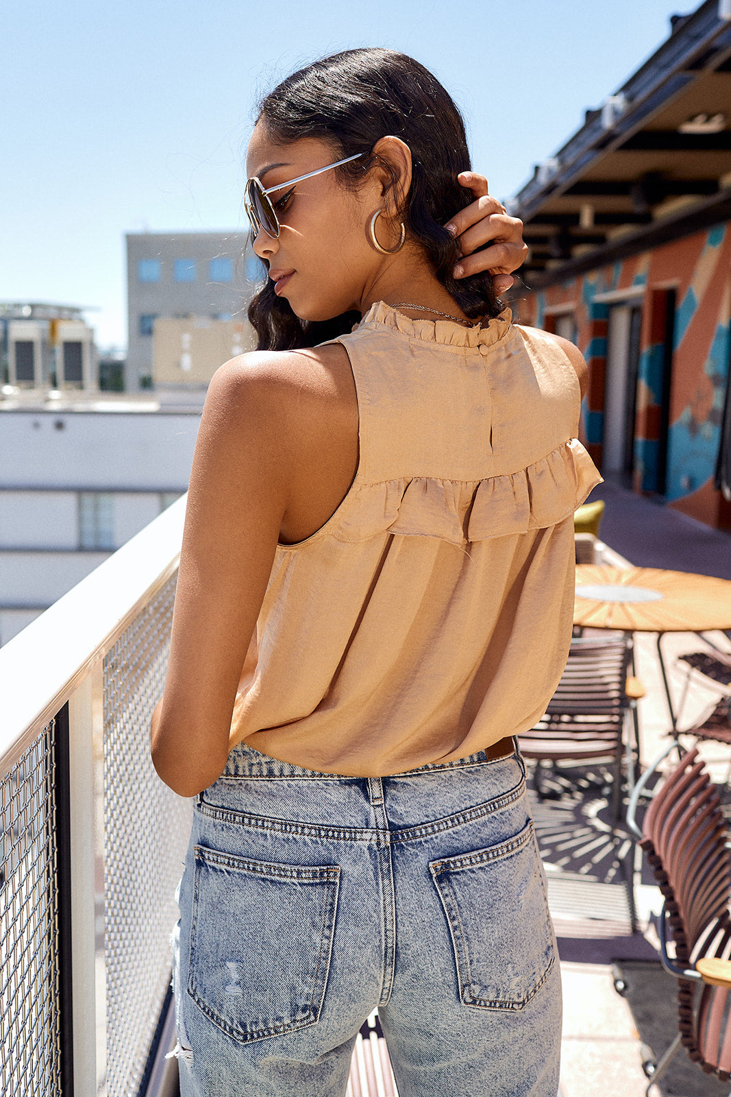SALE - Cambrie Sleeveless Blouse - fab'rik