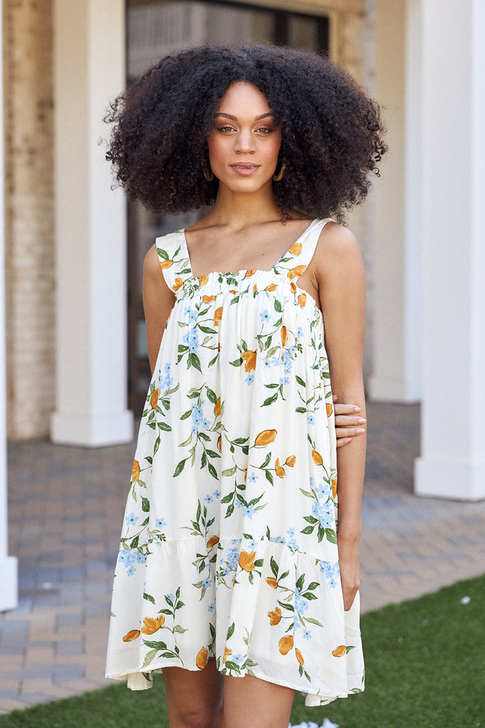 Darby Floral Mini Dress - fab'rik