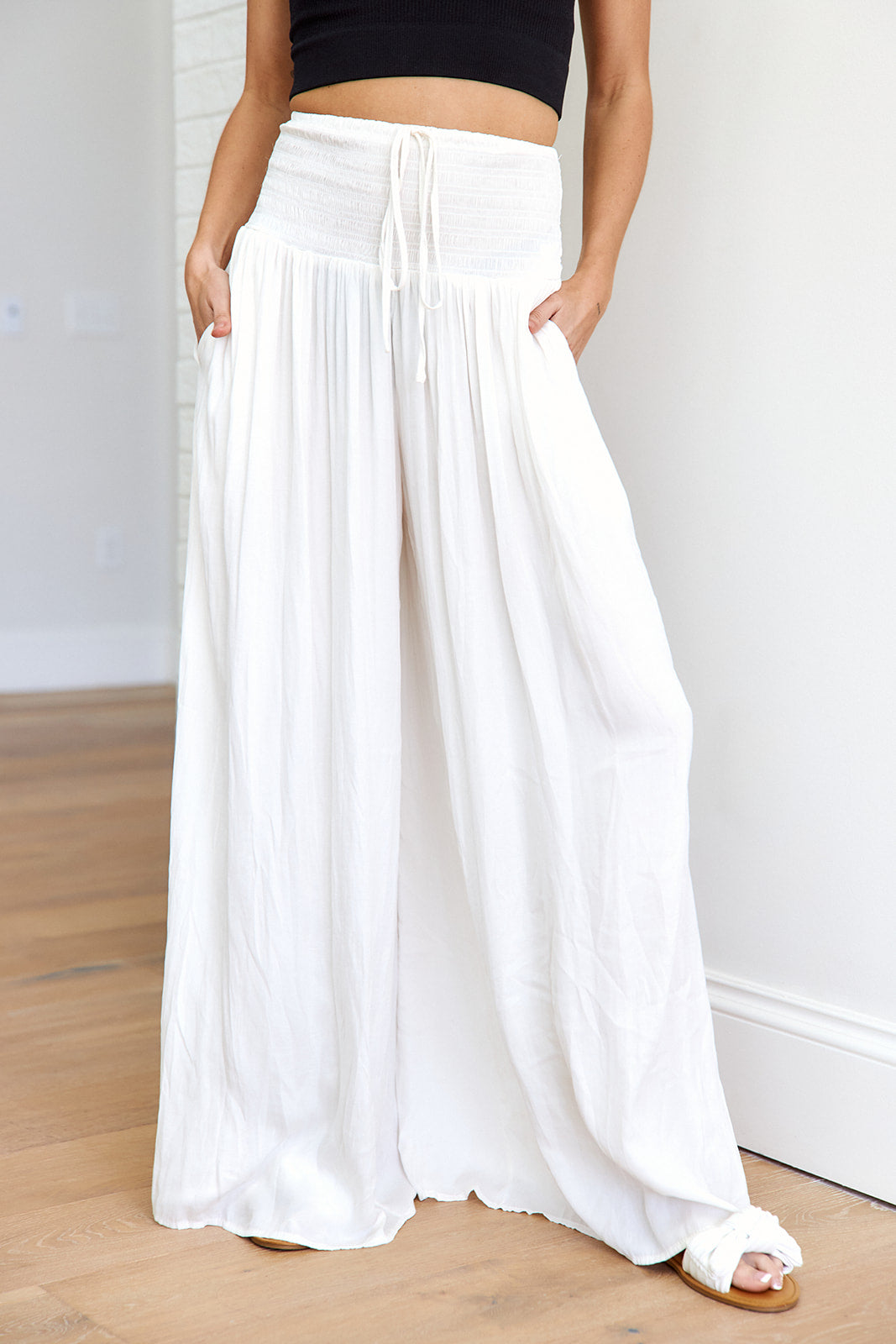 Finn Smocked Wide Leg Pant - fab'rik