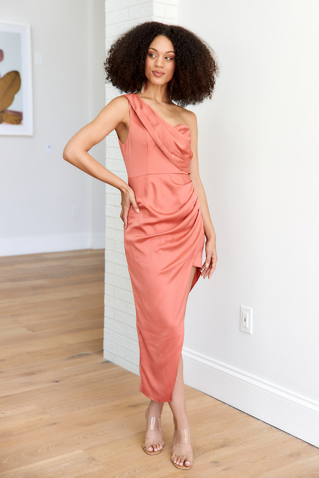 Allette One Shoulder Midi Dress - fab'rik