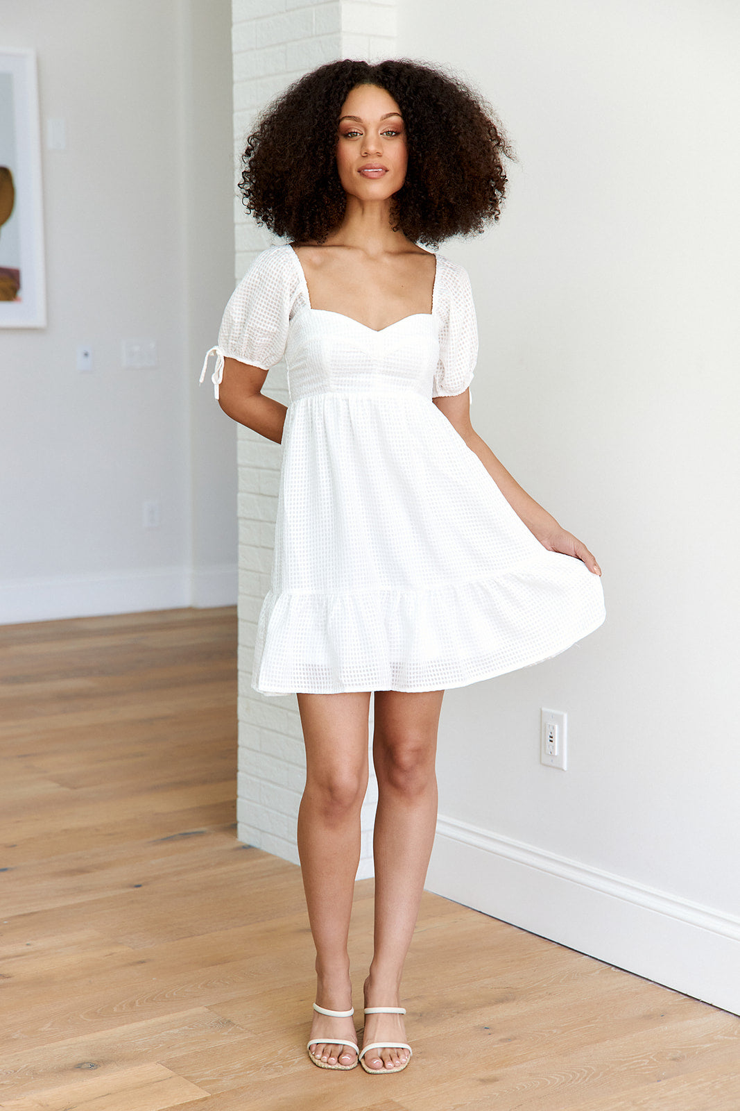June Puff Sleeve Mini Dress - fab'rik