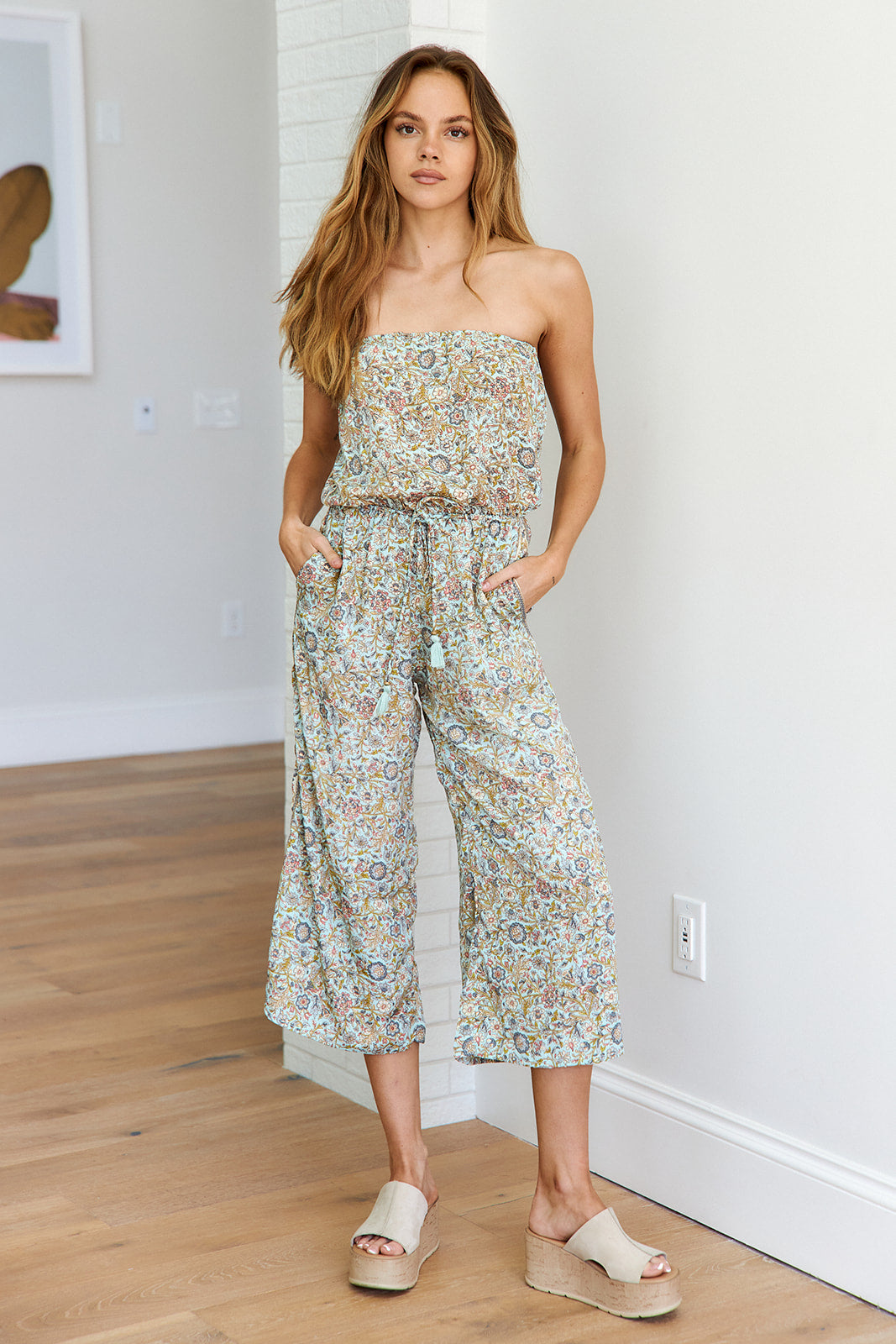 Maisy Sleeveless Printed Jumpsuit - fab'rik