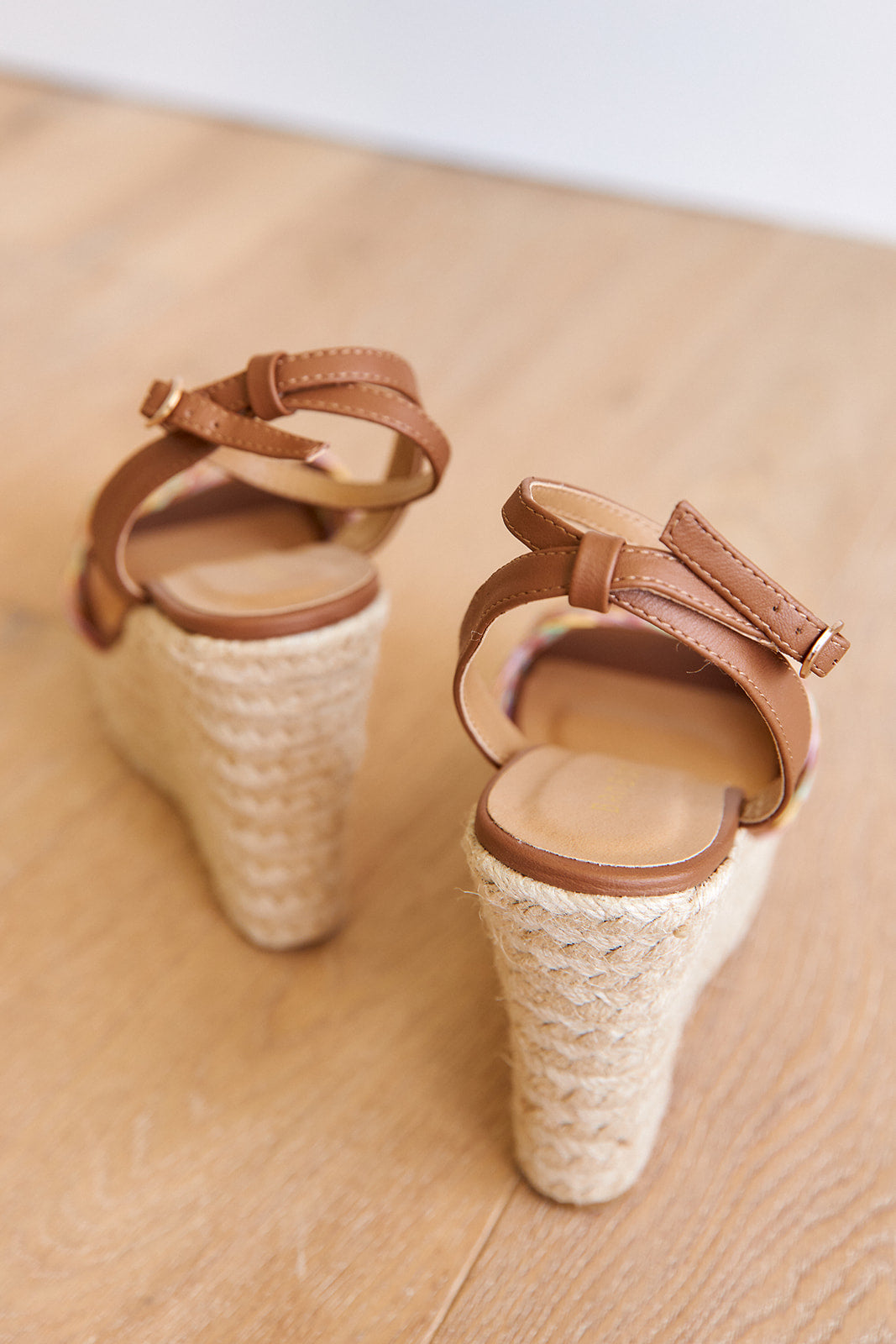 Choice Woven Raffia Heel Wedge - fab'rik