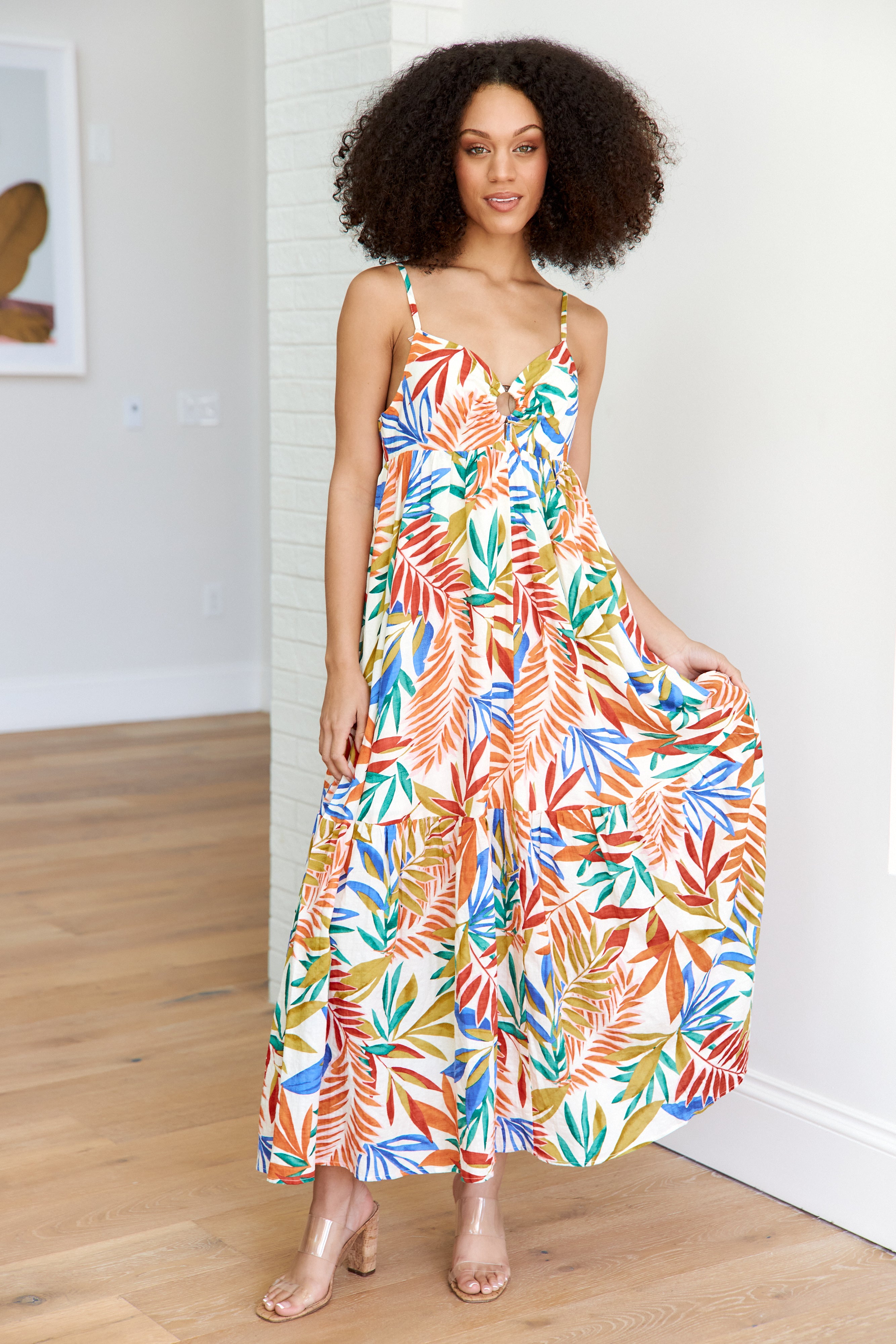 Louisa Floral Midi Dress - fab'rik