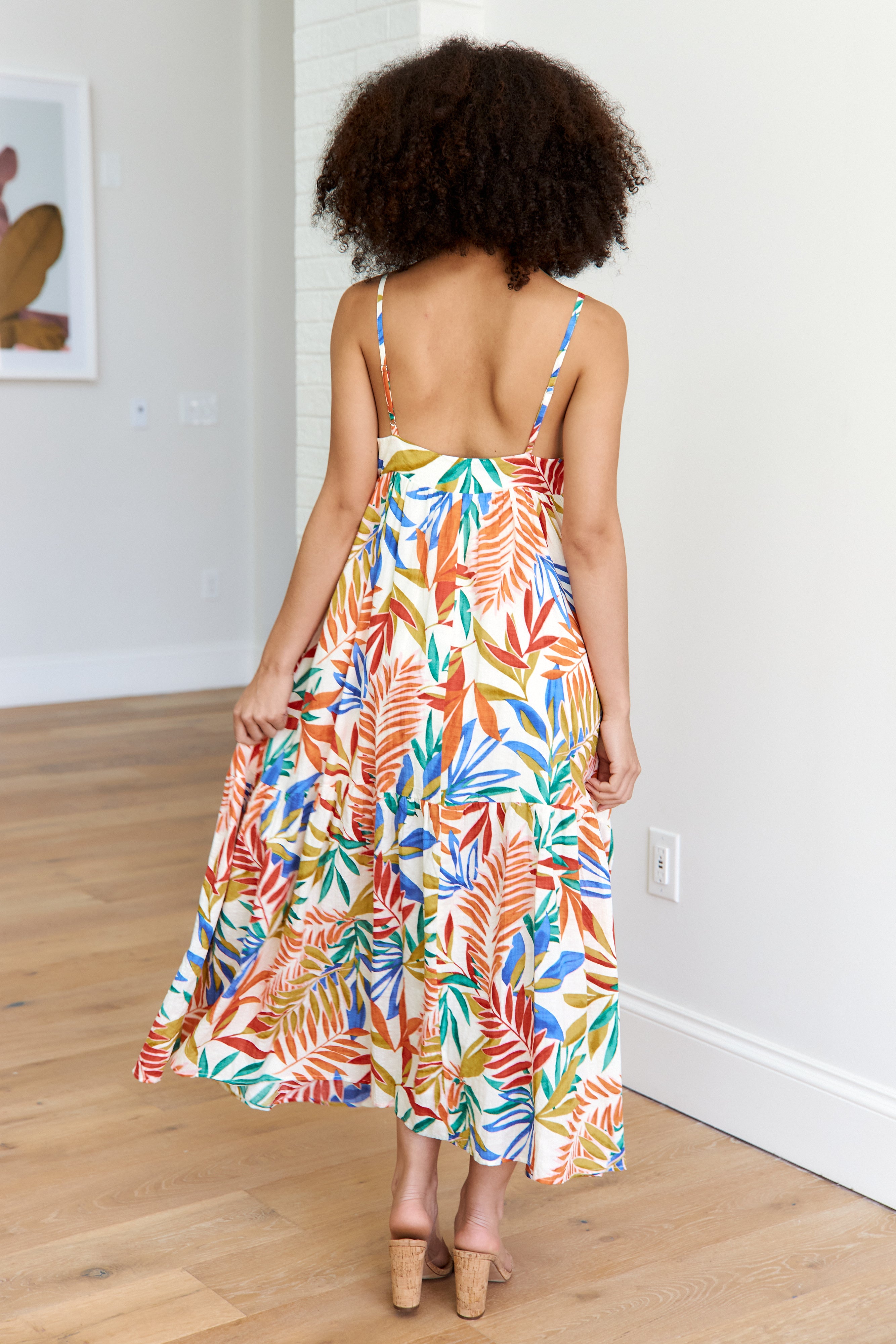 Louisa Floral Midi Dress - fab'rik