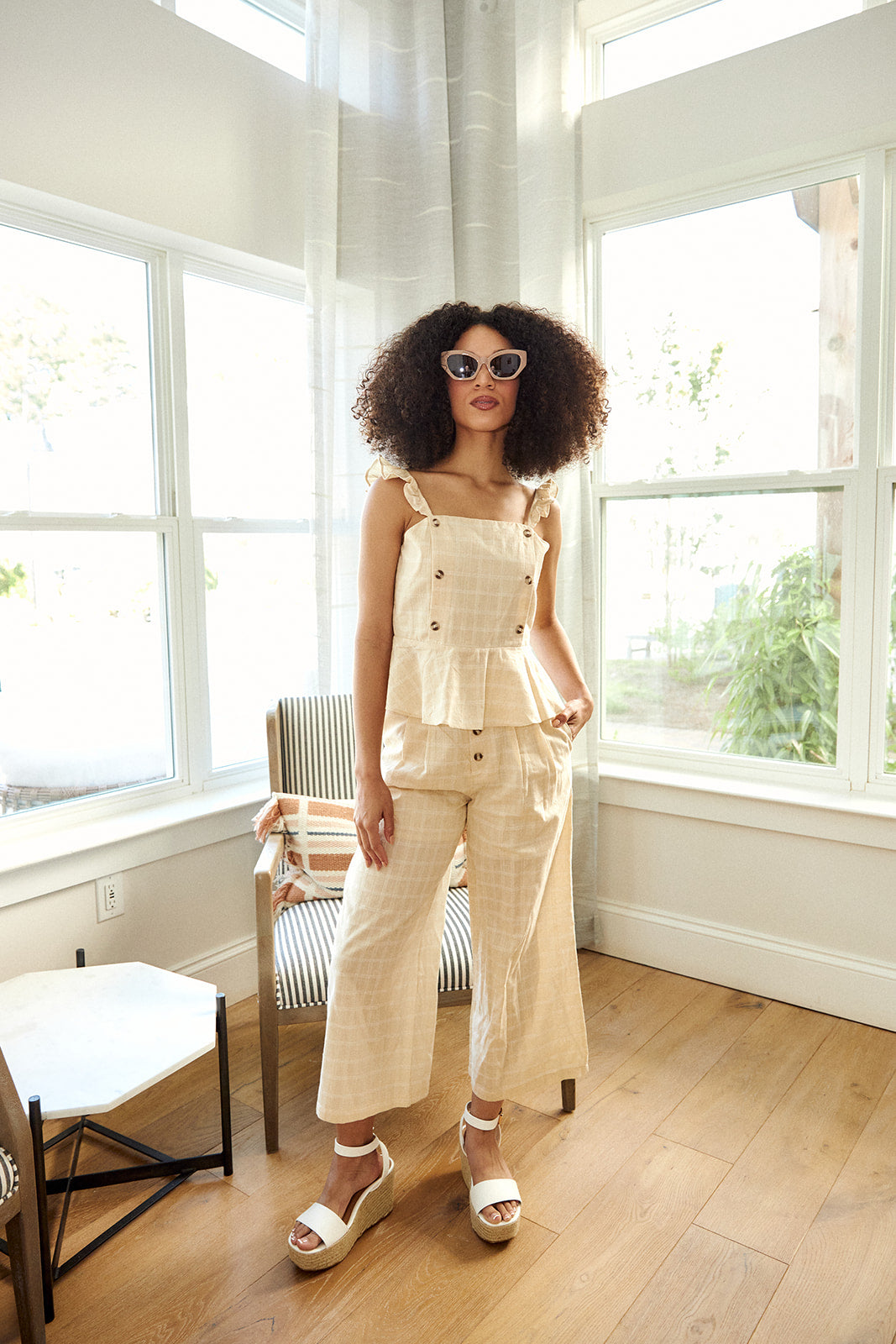 Cecil Plaid Wide Leg Pant - fab'rik