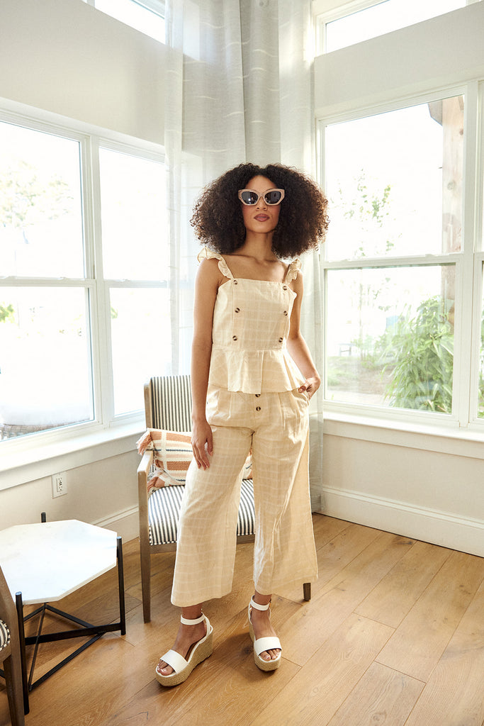 Cecil Plaid Wide Leg Pant - fab'rik