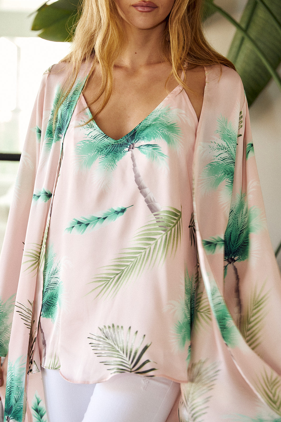 Lucian Palm Print Tank - fab'rik